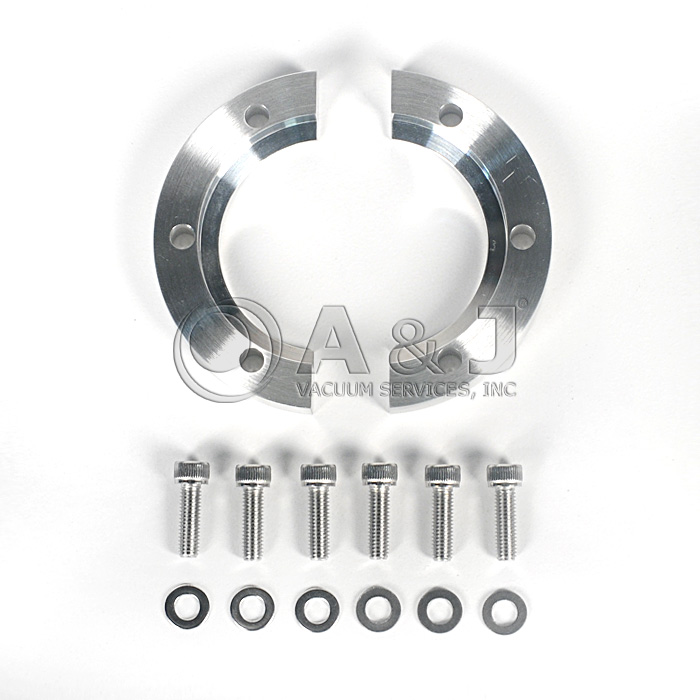 New KF 40 (NW 40) Bulkhead Clamp with 6 Bolts, Aluminum