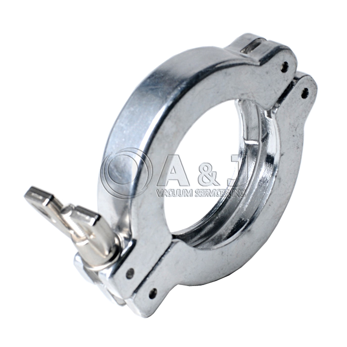 Quick Clamp KF 25 With Wing-Nut Assembly, NW 25, Aluminum - Nickel Plated