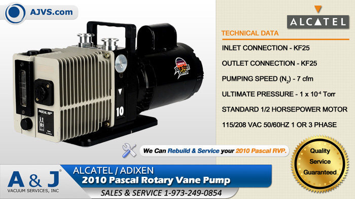 Alcatel_Adixen_2010_Pascal_Dual_Stage_Rotary_Vane_Pump