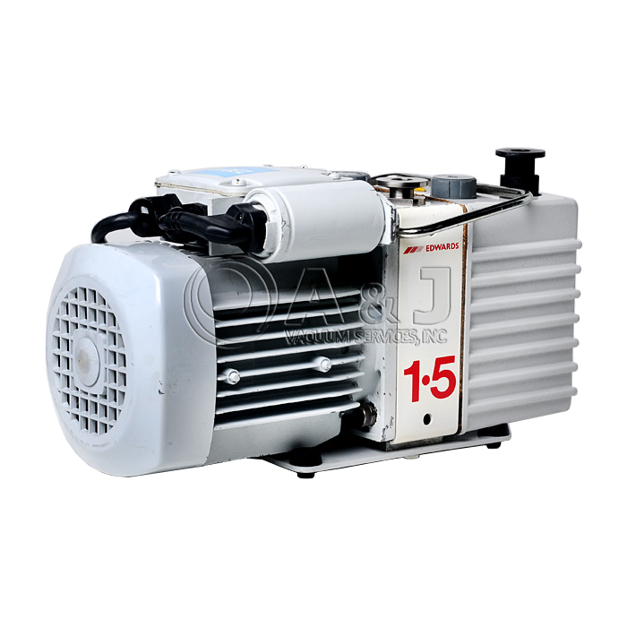Edwards E2M1.5 Vacuum Pump, Rotary Vane Pump, Hydrocarbon Elite Z oil, 220-240VAC, A37124919, HP G1099-80026, R