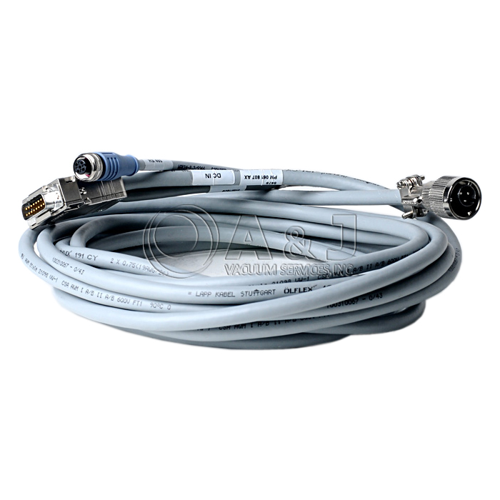 Connection Cable for HiPace Turbo Pump, TC 110 to TPS 110, DCU 110, DCU 180 with RS485 port and two M8 accessory ports, 5M, PM061501-T, N