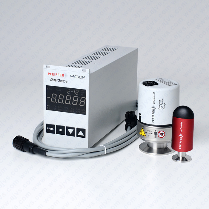 Pfeiffer Vacuum TPG 262 Dual Gauge, TPR 280, (KF-16) PT441948-T, Pressure Measurement System