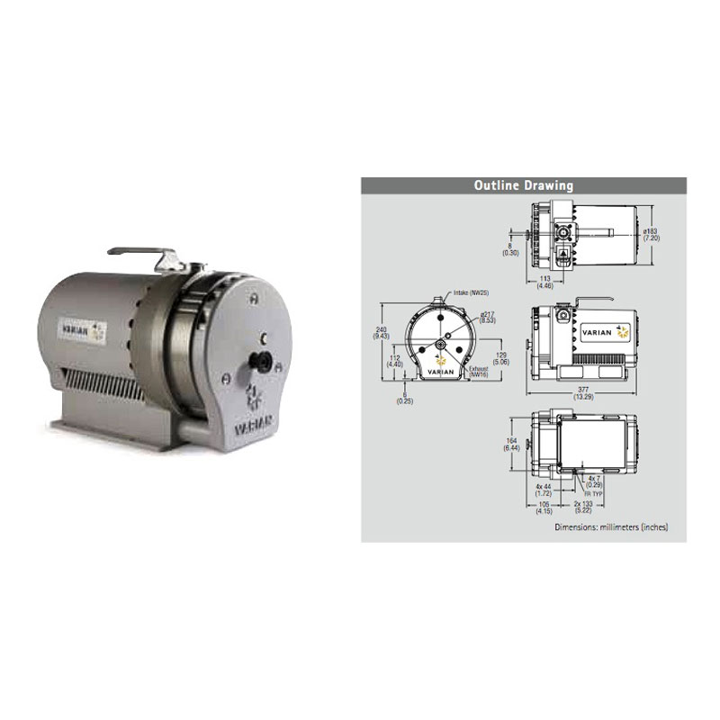 Refurbished Varian SH100 Dry Scroll Pump