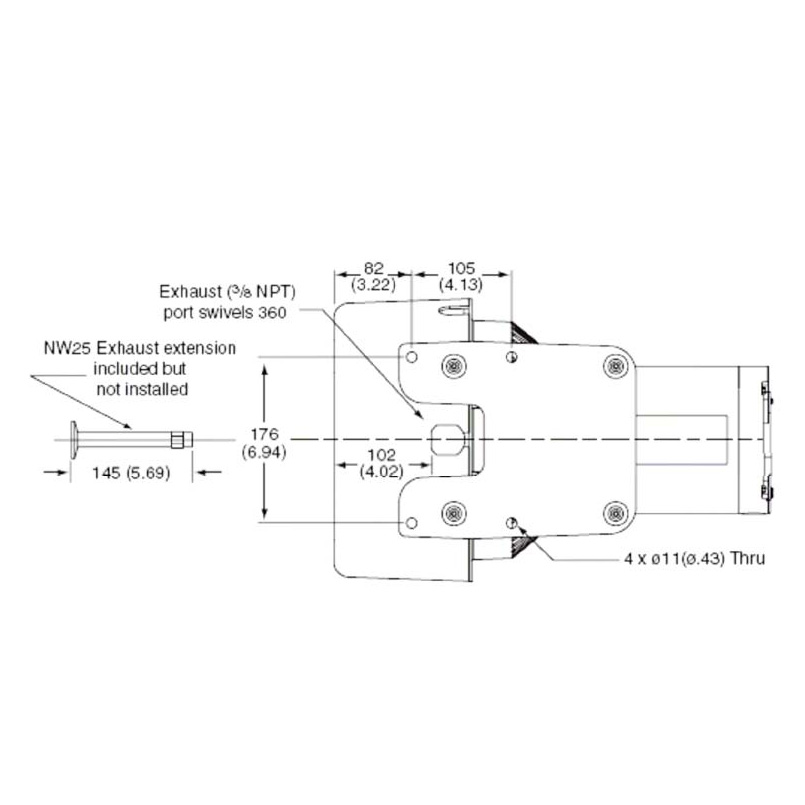 Agilent / Varian PTS300 Exhaust Extension Pump, S4707002