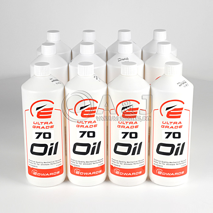 Edwards Ultra Grade 70 Hydrocarbon Vacuum Pump Oil, 4 x 4 Liters