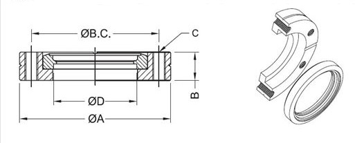 CF_Bored_Flange_Rotatable_TBH_Dimensions