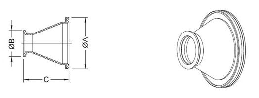 ISO_KF_Reducing_Adaptor_Dimensions