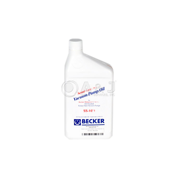 Becker SS100 SemiSynthetic Vacuum Pump Oil, 1 Quart, 3SS100Q, Becker