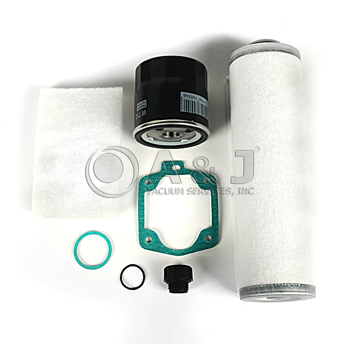 New Busch R5 Series 0025B and 0040B Rotary Vane Vacuum Pump Filter Kit