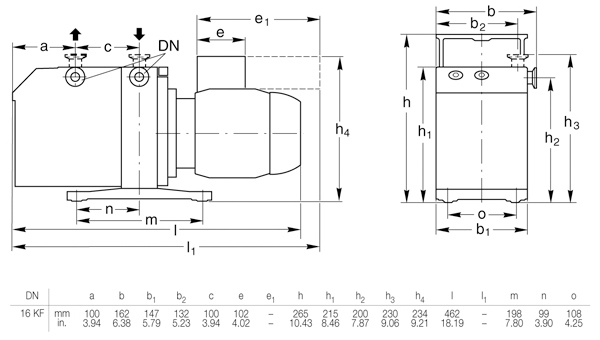 Leybold D8B TRIVAC Dimensions, 11317