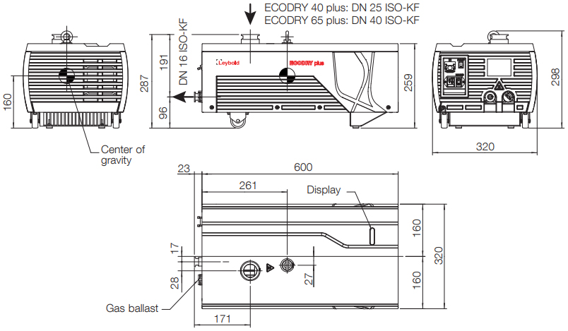 Leybold EcoDry 65 Plus Dry Vacuum Pump, 161065V01