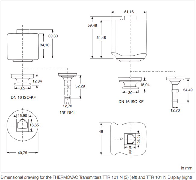 Leybold TTR 101N Thermovac, DN 16 ISO-KF, 230350V02