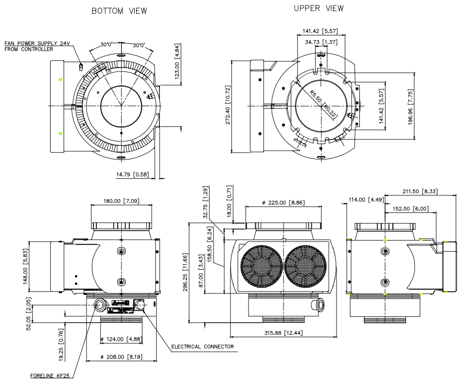 Agilent TV801 Dimensions, 8698933, 8698933R001