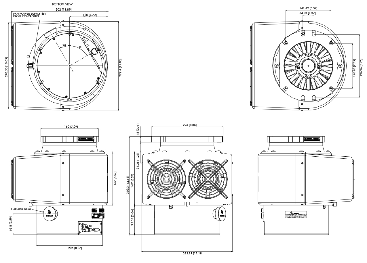 Agilent TV903 Dimensions, 969-8812, 9698812