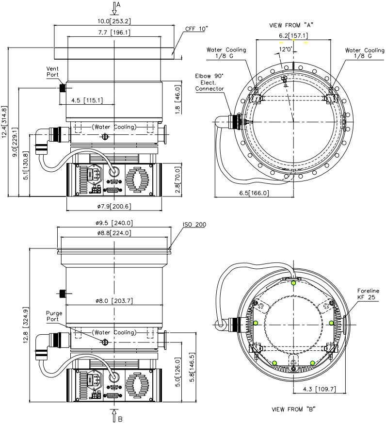 Varian TV701 Dimensions, 969-8926, 9698926