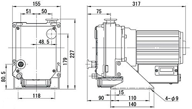 Anest Iwata ISP 50 Dimensions