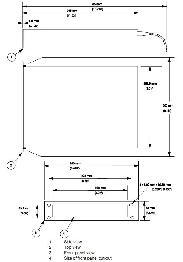 Edwards AGC D38660000, Dimensions