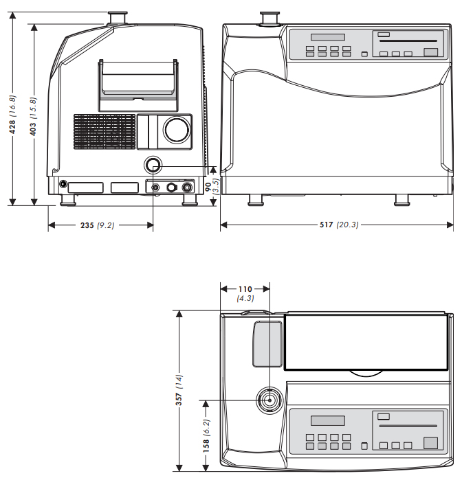 Pfeiffer ASM 142 Dimensions, T0R0000B710