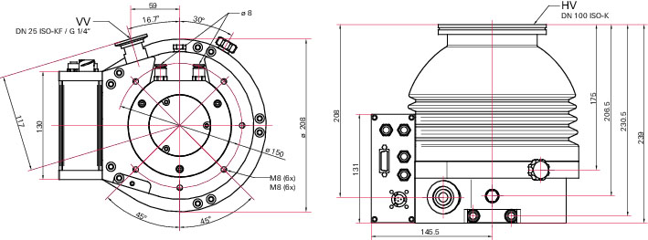 Pfeiffer Vacuum HiPace 400, TC400, DN 100 ISO-K, PMP04023