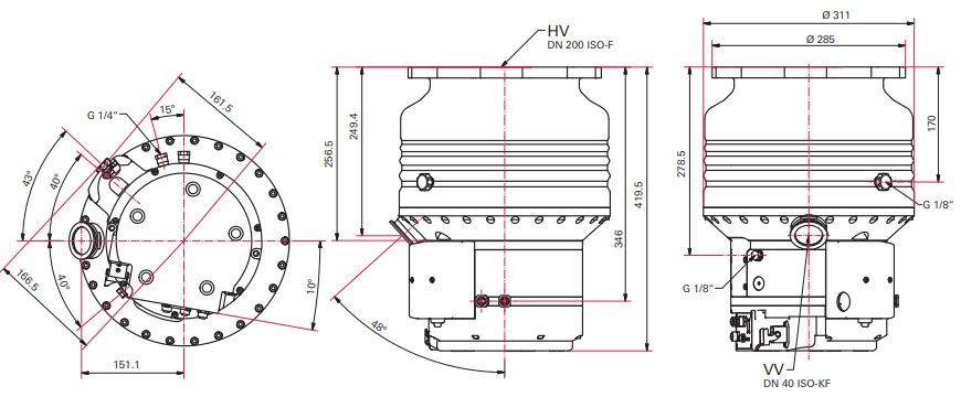 Pfeiffer HiPace 1800, TC1200, PMP04079