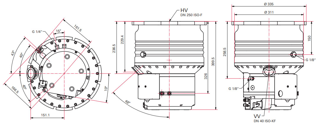 Pfeiffer HiPace 2300, TC 1200, PMP03921