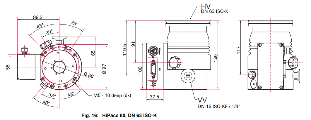 Pfeiffer Vacuum HiPace 80, TC110, PMP03940