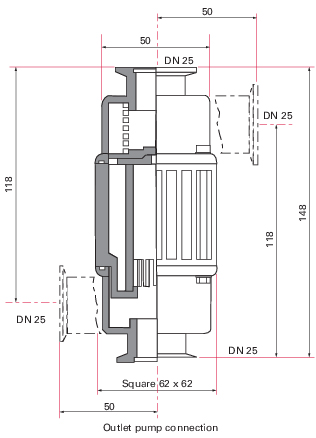 Pfeiffer Adixen OME 25 S Oil Mist Eliminator, KF 25 Flange, 104200