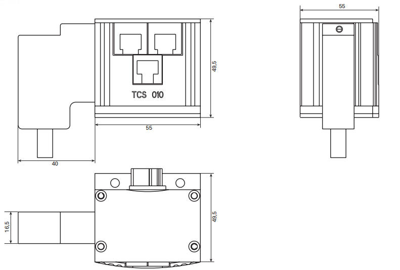 Pfeiffer TCS 010 Dimensions, PM051460AU