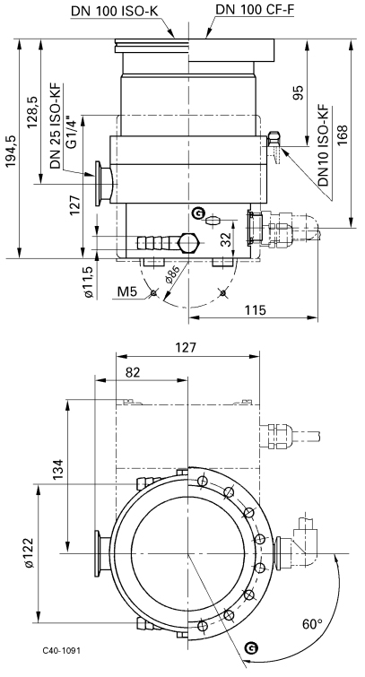 Pfeiffer TMU 260 Dimensions, PMP02135, PM P02 135