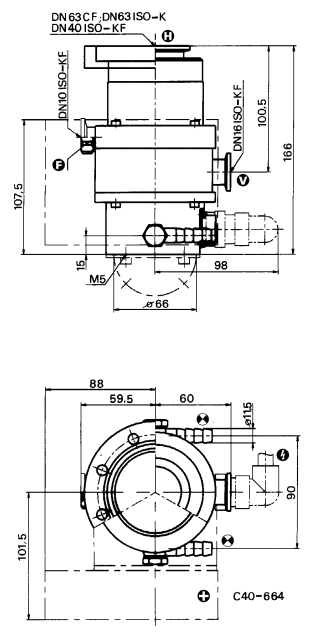 Pfeiffer TPU 062 Dimensions, PMP02091, PM P02 091