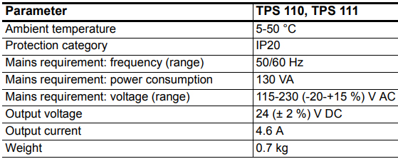 Pfeiffer TPS 110 Technical Data, PM061340-T