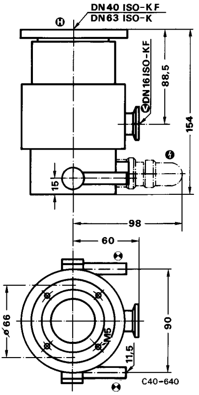 Pfeiffer TPH 055 Dimensions, PMP02920, PM P02 920