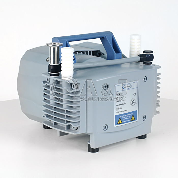 Fully Refurbished Vacuubrand ME 4 NT Diaphragm Dry Vacuum Pump, Ultimate Pressure 70 mbar