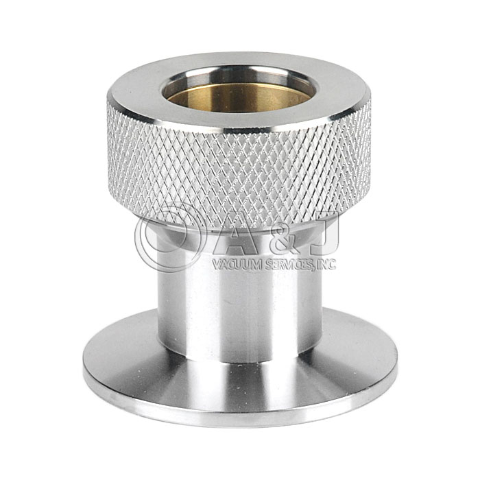 Versatile 1/4 OD Gas Tube to KF16 Flange Adapter Tube fit 1/4 Double Ferrule Compression Fitting 