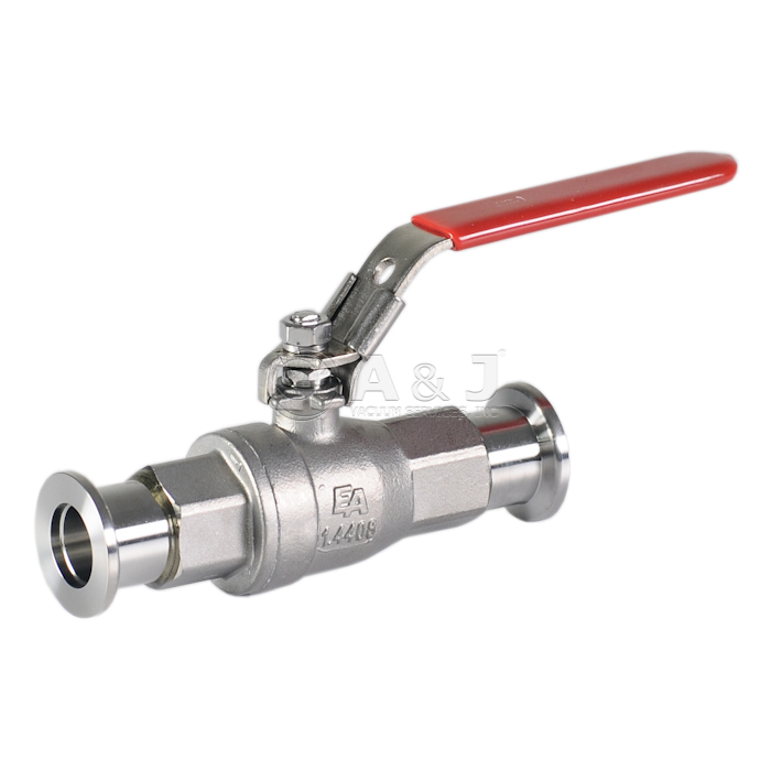 Inline FKM ISO-KF50 Sale Lever Handle 304 Stainless Steel Manual Ball Valve 